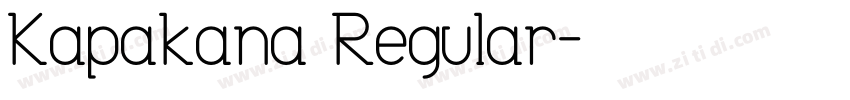 Kapakana Regular字体转换